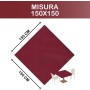 Tovaglia Monouso TNT 150x150 cm – Vari Colori – Coprimacchia