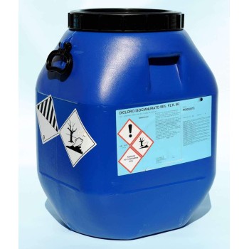 Tanica da 25 Kg - Dicloro Granulare 56% A Rapida Dissoluzione per Il Mantenimento dell'Acqua Piscina