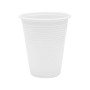 100 Pezzi - Bicchieri Acqua in Plastica Bianchi, 200 ml, Riciclabili, Extra Rigidi e Super Resistenti.