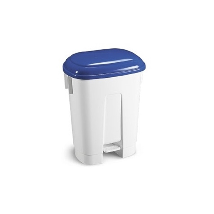 1 Pezzo - Pattumiera a Pedale Derby con Coperchio Blu, H.A.C.C.P. Litri 60