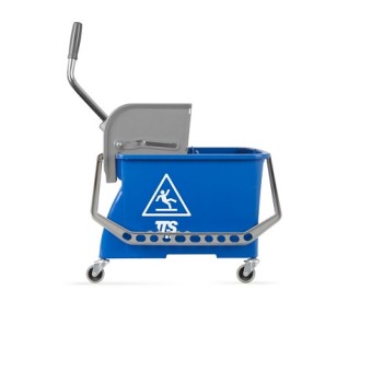 1 Pezzo - Carrello Doucle Bucket con Ruote, con Strizzatore a Libro