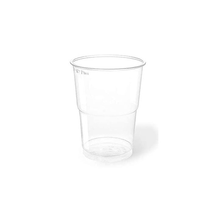 50 Pezzi - Bicchieri Kristal in PLA biodegradabile 400 cc - tacca 0,3