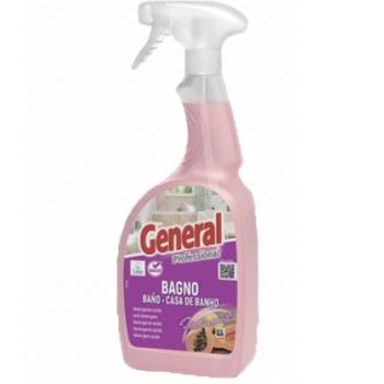 1 Pezzo - General Bagno Detergente/Anticalcare Profumato per bagno HACCP - 750ml
