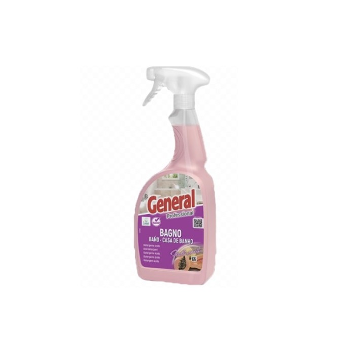 1 Pezzo - General Bagno Detergente/Anticalcare Profumato per bagno HACCP - 750ml