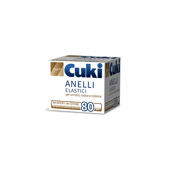 80 Pezzi - Anelli Elastici per Arrosto "Cuki"