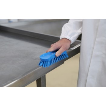 SPAZZOLA MANUALE RETTANGOLARE BLU "SETOLA MEDIA" PZ.1
