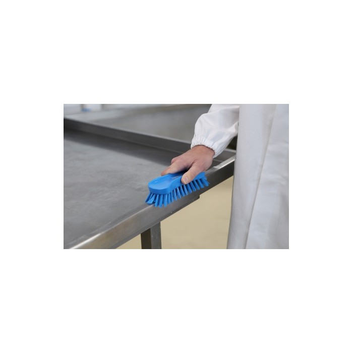 SPAZZOLA MANUALE RETTANGOLARE BLU "SETOLA MEDIA" PZ.1