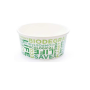 45 Pezzi - Coppetta Gelato Biocompostabile TIPO 102 TEXT 155 ml