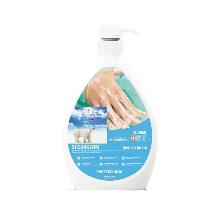 SECURGERM Sapone Antibatterico Mani 1000 ml – Uso Professionale