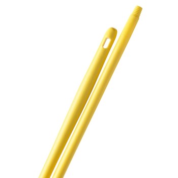 1 Pezzo - Manico in Polipropilene Giallo HACCP 150 cm con Filetto – IGEAX