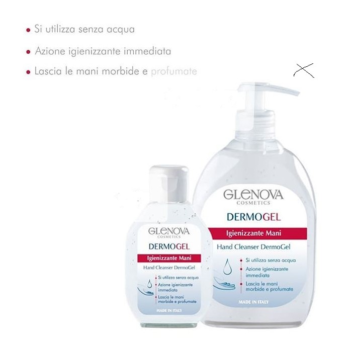Gel Igienizzante Glenova 500 ml 75% Alcool