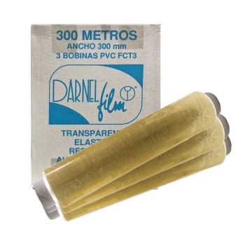 PELLICOLA PVC NUDA CHAMPAGNE MT.300x3 rotoli