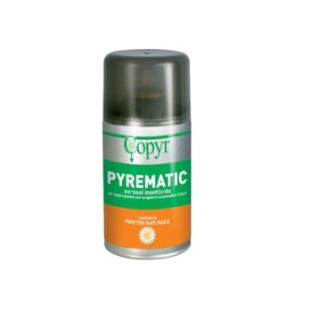Pyrematic Copyr Insetticida Piretro Naturale 250 ml – Bomboletta per Diffusori Automatici
