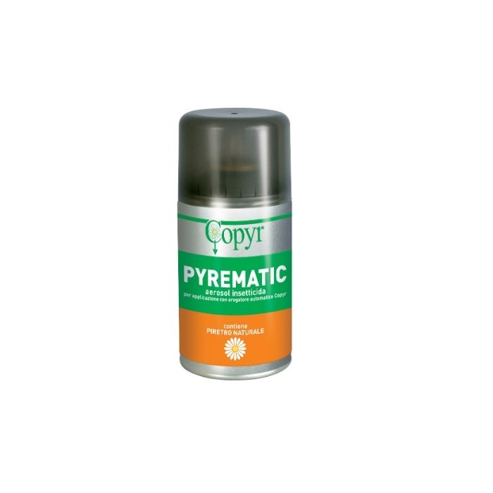 Pyrematic Copyr Insetticida Piretro Naturale 250 ml – Bomboletta per Diffusori Automatici