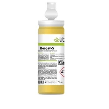 DEOPAV DETERGENTE PAVIMENTI PROFUMATO c/tappo dosatore (ct.6) LT.1