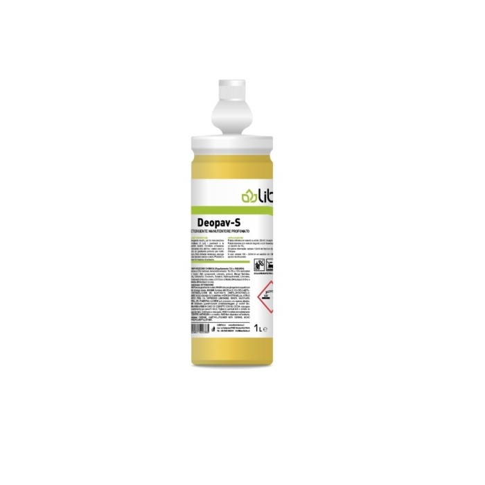 DEOPAV DETERGENTE PAVIMENTI PROFUMATO c/tappo dosatore (ct.6) LT.1