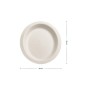 PIATTO OVALE BIANCO IN POLPA DI CELLULOSA 26x20 (ct.10) PZ.50