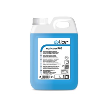 MIXPOWER P5 DETERGENTE VETRI E MULTIUSO "LIBER" LT.2x4 Tan.