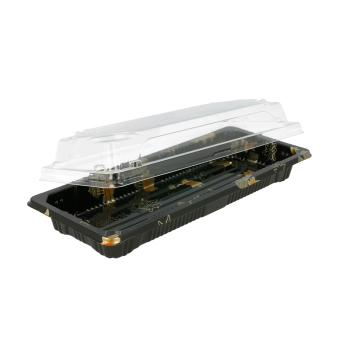 VASCHETTA SUSHI CON COPERCHIO CM.22.2X9.5H4.5 (CT.12) PZ.50