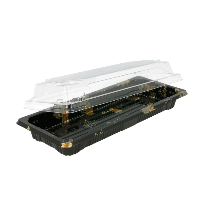 VASCHETTA SUSHI CON COPERCHIO CM.22.2X9.5H4.5 (CT.12) PZ.50