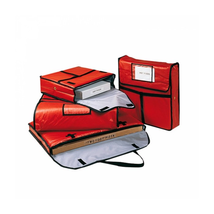 VALIGETTA ASPORTO SCATOLE PIZZA rossa (max 2 scatole 45x45) Pz.1