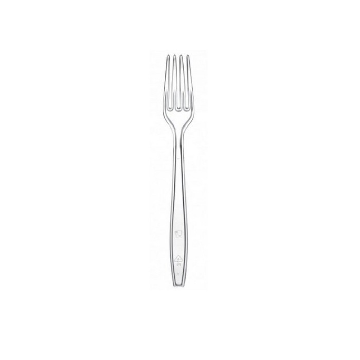 FORCHETTA KRISTALL TRASPARENTE RIUTILIZZ. CM.18 (ct.40) PZ.50
