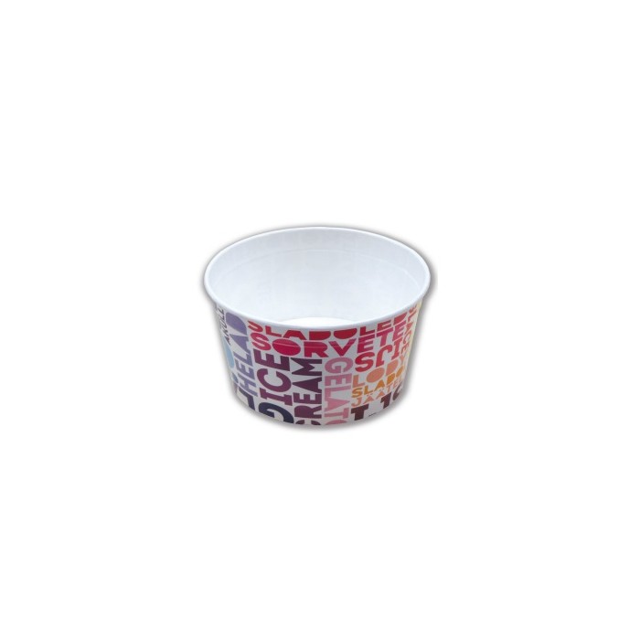 COPPETTA GELATO TIPO 160 "TEXT-22" ML.230 (ct.30) PZ.43