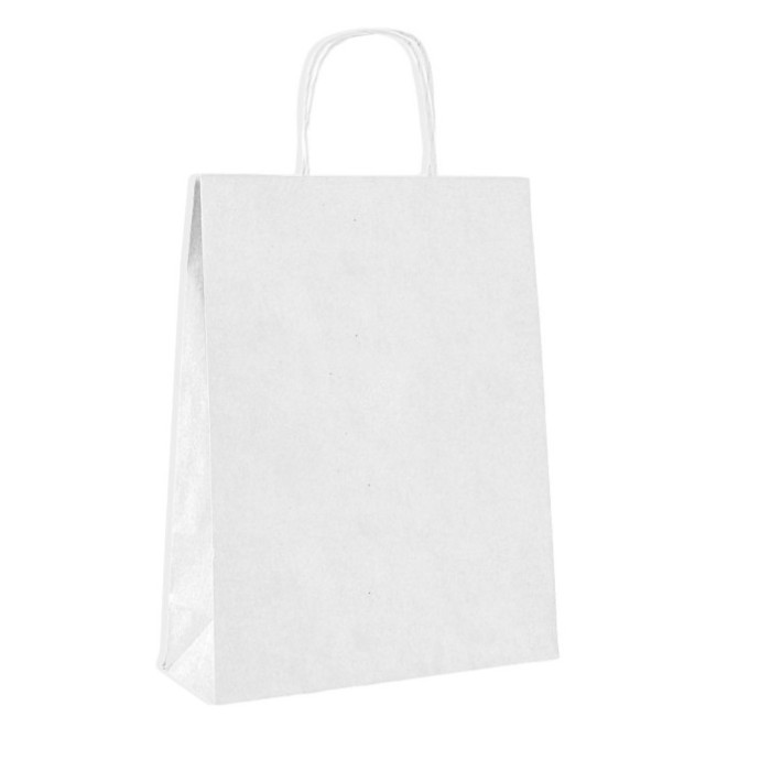 SHOPPER IN CARTA BIANCA (c/maniglia in corda) 18+8x24h PZ.400