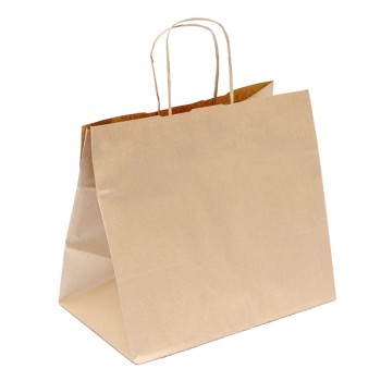 SHOPPER IN CARTA AVANA "base larga" 32+20x30h (ct.8) PZ.25