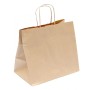 SHOPPER IN CARTA AVANA "base larga" 32+20x30h (ct.8) PZ.25