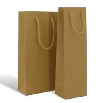 SHOPPER PORTABOTTIGLIA IN CARTA AVANA 12+8,5x39h (ct.16) PZ.25