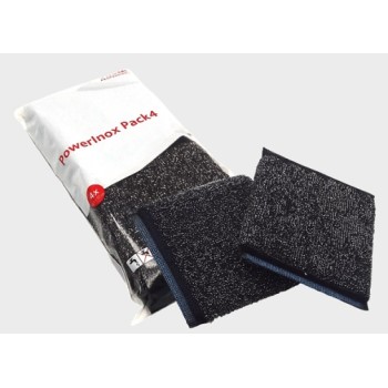 SPUGNA ABRASIVA IN ACCIAIO INOX "POWERINOX VILEDA" (ct.12) PZ.4