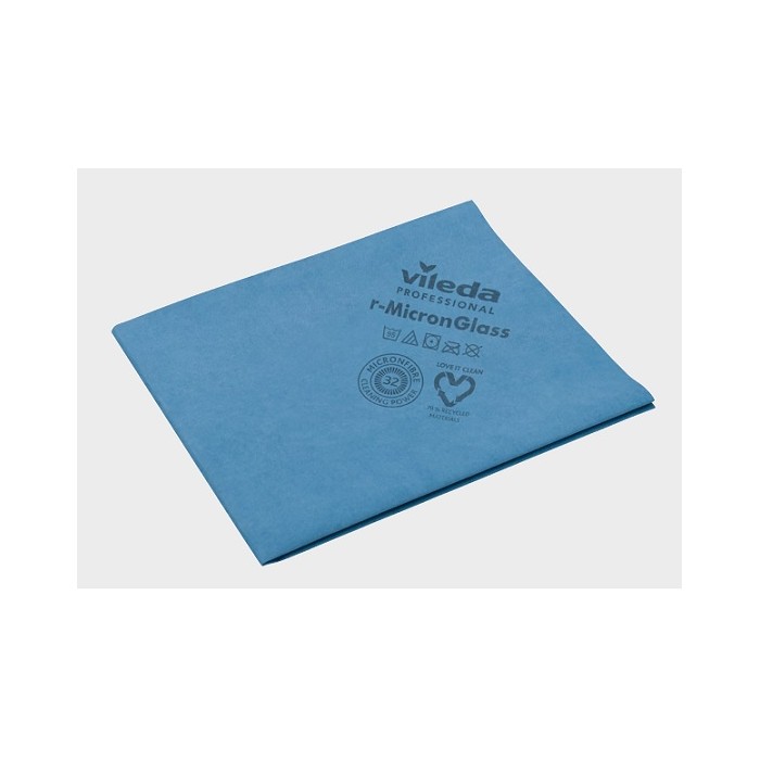 PANNO BLU IN MICROFIBRA R-MICRONGLASS VILEDA (panno vetri) (ct.25) PZ.5