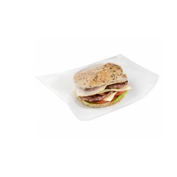 SACCHETTO BIANCO CON FINESTRA RICHIUDIBILE CM.21X16H14 PZ.500