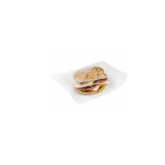 SACCHETTO BIANCO CON FINESTRA RICHIUDIBILE CM.21X16H14 PZ.500