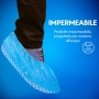 100 Copriscarpe Monouso in TNT Antiscivolo Impermeabili Azzurri