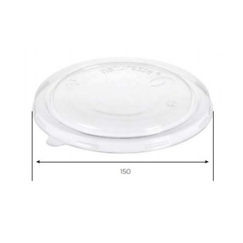 COPERCHIO IN PLA COMPOSTABILE (x insalatiera ml.800 S80-65) (ct.6) PZ.50