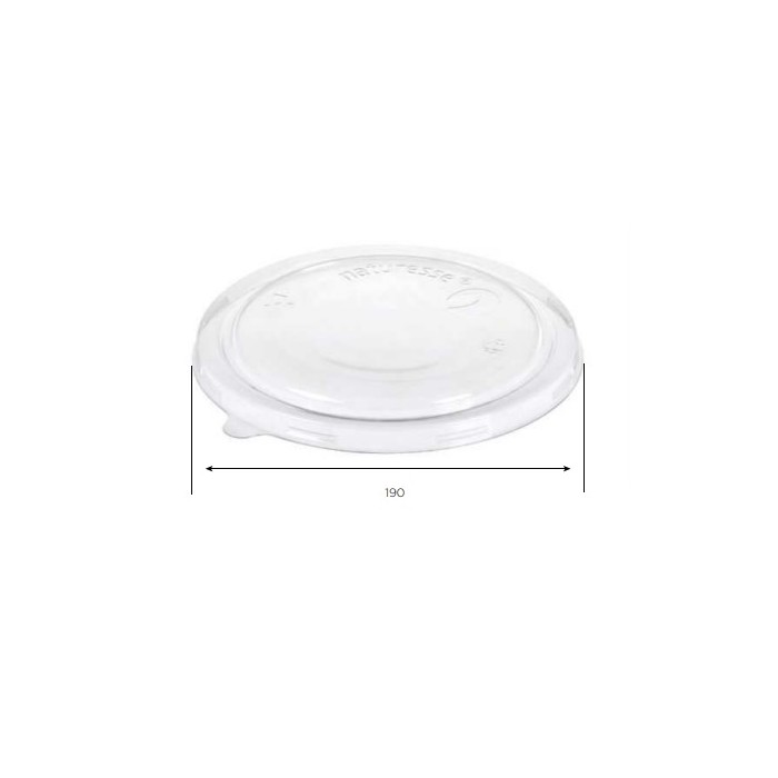 COPERCHIO IN PLA COMPOSTABILE (per insalatiera S100+S120) (ct.6) PZ.50