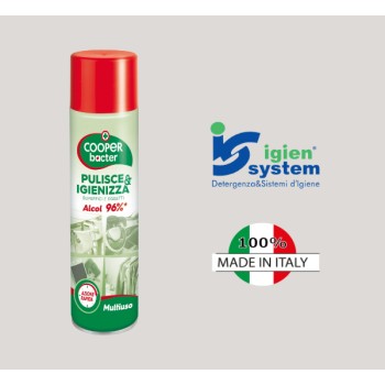 IGIENIZZANTE SPRAY COOPERBACTER ALCOOL al 96% (ct.15) ML.300