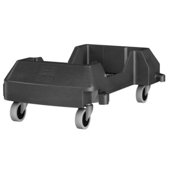CARRELLO TRAINABILE NERO IN RESINA PER CONTENITORI SLIM JIM LT.87 PZ.1