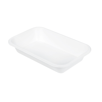 VASCHETTA ASPORTO BIANCA POLPA ML710 (2 PORZ) (cop 221.41) (ct.12) PZ.50