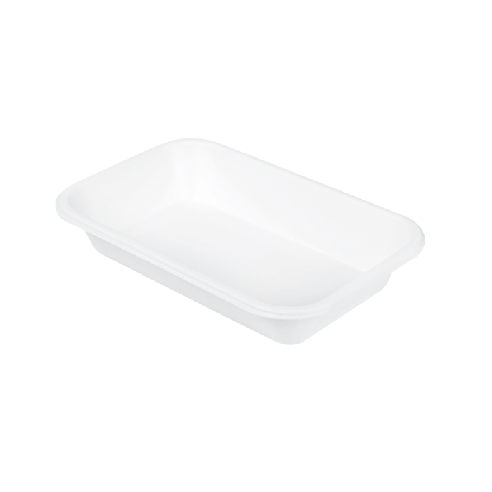 VASCHETTA ASPORTO BIANCA POLPA ML710 (2 PORZ) (cop 221.41) (ct.12) PZ.50