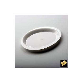 PIATTINO COCKTAIL BIANCO in PP "LAVABILE" 185MM (ct.10) PZ.50