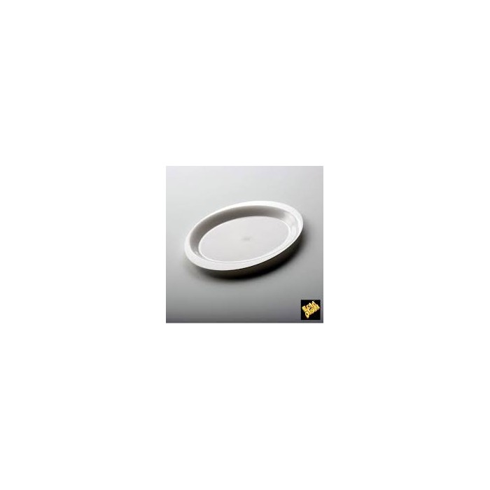 PIATTINO COCKTAIL BIANCO in PP "LAVABILE" 185MM (ct.10) PZ.50