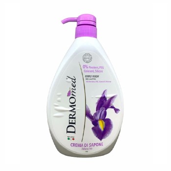 SAPONE MANI LIQUIDO DERMOMED "IRIS" CON DOSATORE PUSH (ct.6) ML.1000