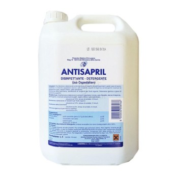 AMUCHINA ANTISAPRIL DISINFETTANTE DETERG. SUPERFICI VIRUCIDA P.M.C. LT.5