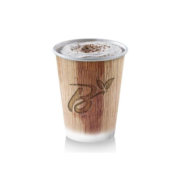 BICCHIERE BIO IN CARTA 42M "PALM LEAF" ML.350 (ct.20) PZ.100