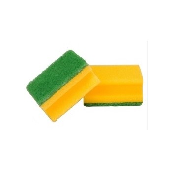 ACCOPPIATO SPUGNA SALVADITA GIALLA/VERDE cm9x7x4,2 (ct.21) PZ.3