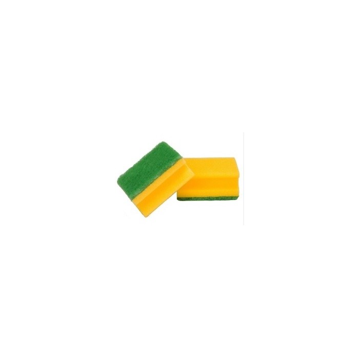 ACCOPPIATO SPUGNA SALVADITA GIALLA/VERDE cm9x7x4,2 (ct.21) PZ.3