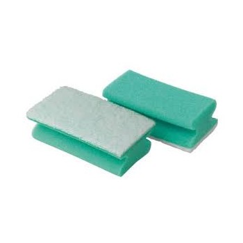 ACCOPPIATO SPUGNA SALVADITA BIANCA/BLU cm13x8x3h HACCP (ct.10) PZ.10
